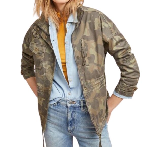 Anthropologie Jackets & Blazers - Marrakech Camo Utility Anorak Jacket